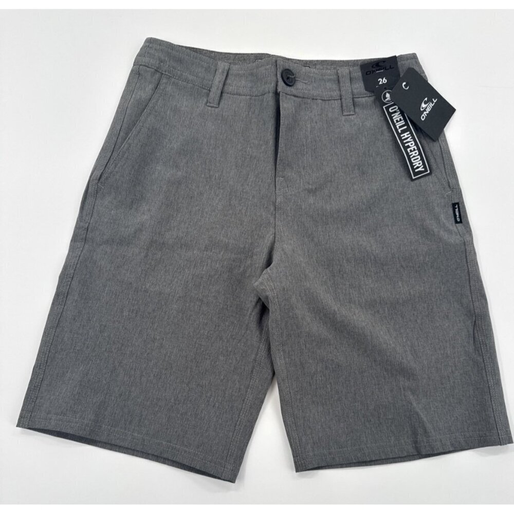 O'Neill Hybrid Shorts Youth Boys 12 Gray Stretch Golf HyperDry Hiking Skater NEW